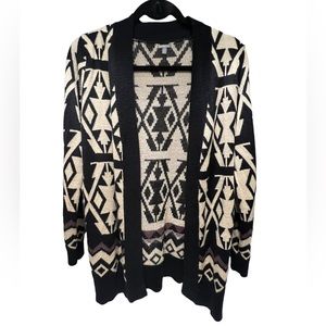 Charlotte Russe Aztec Knit Cardigan